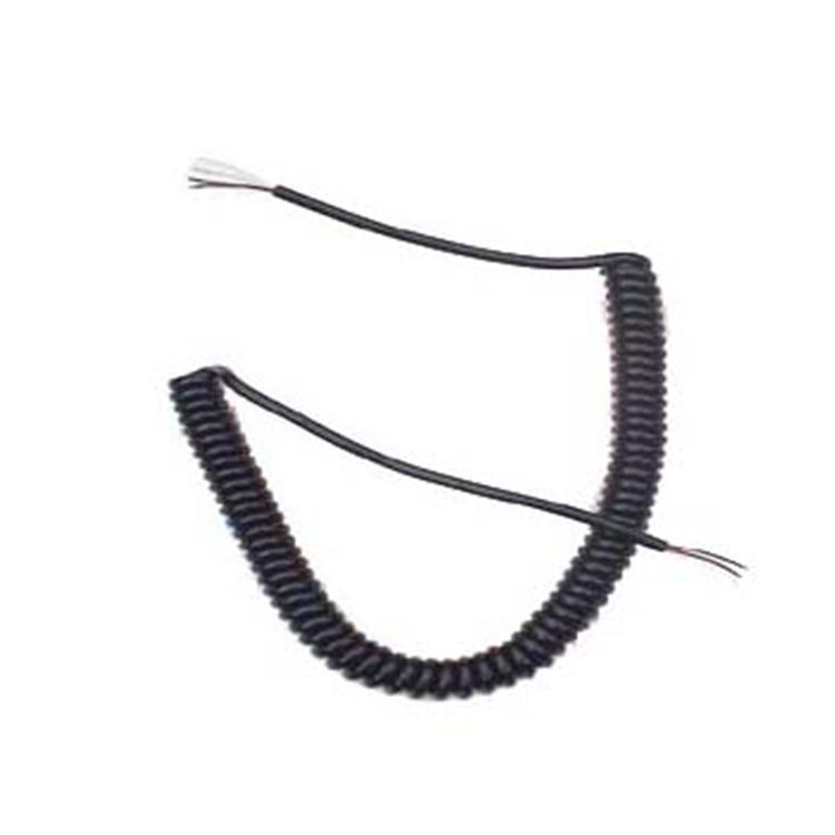 Spring Coiled Retractable Cable For RTDs With Two Open Ends