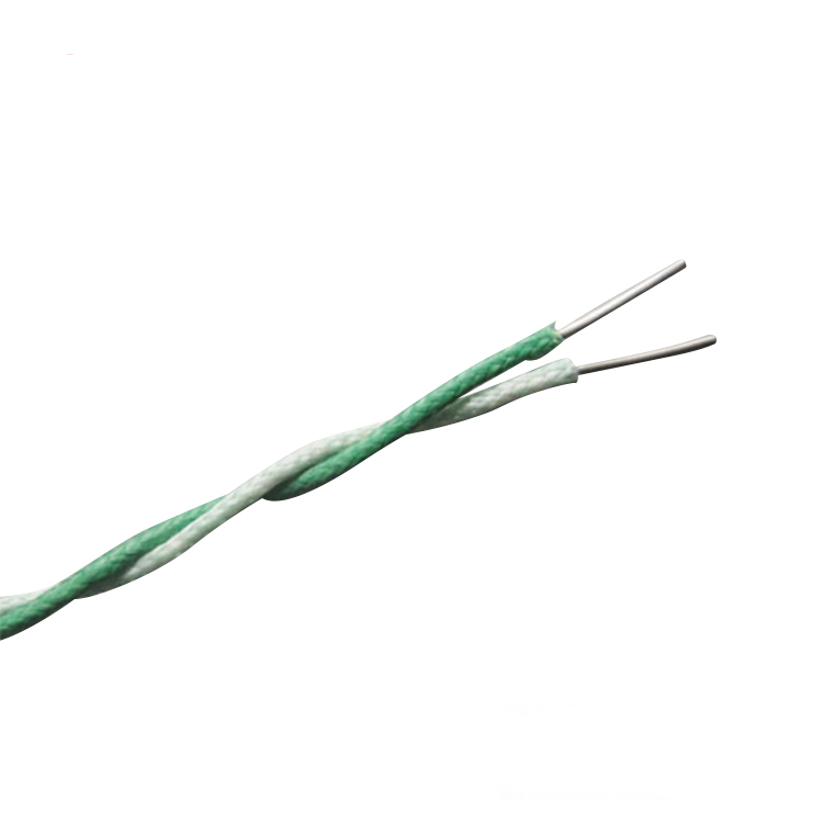 Fiberglass insulated twisted pair thermocouple wire and thermocouple ...